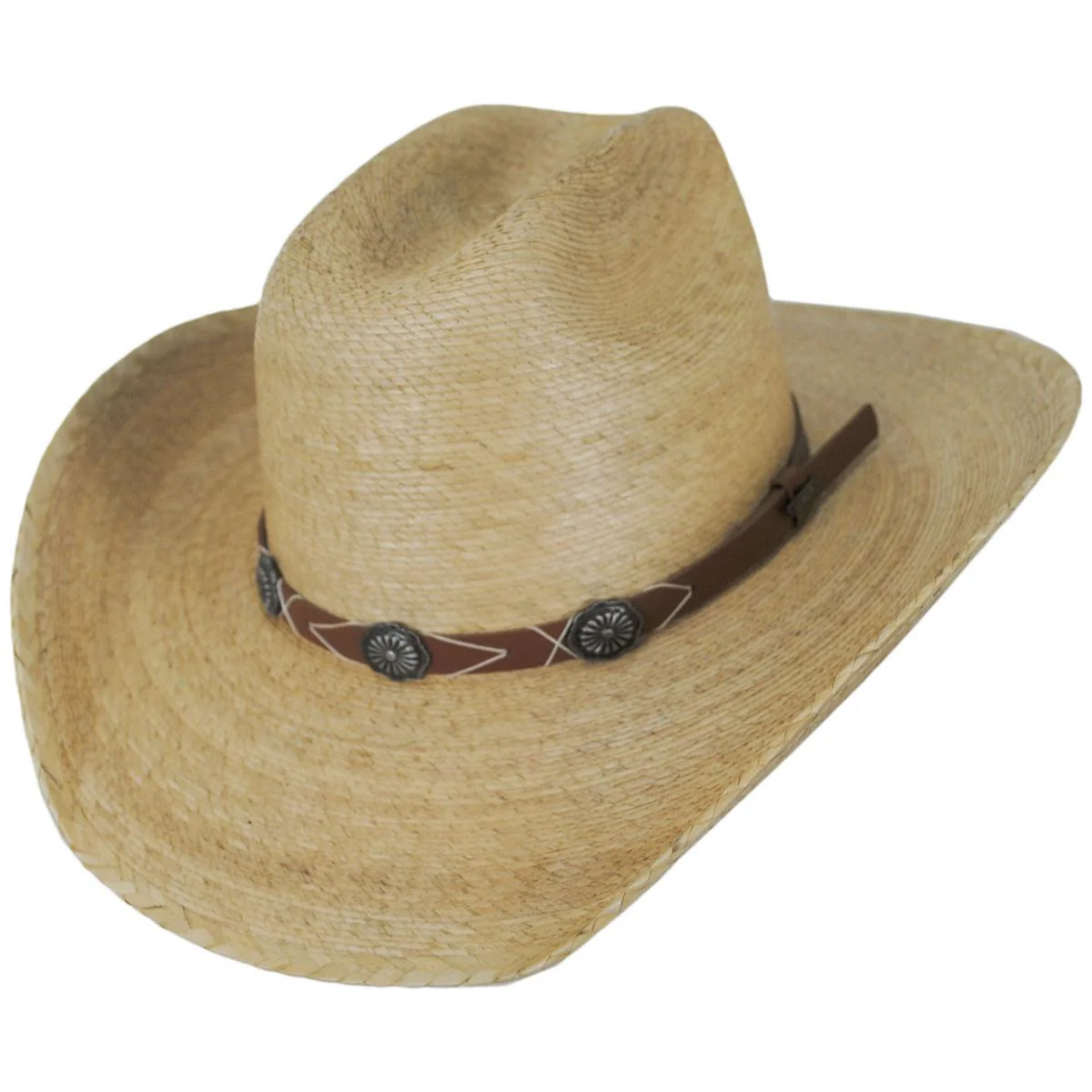 Cowhand Palm Leaf Straw Western Hat