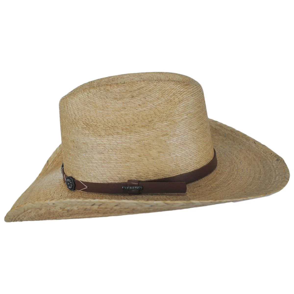 Cowhand Palm Leaf Straw Western Hat - Image 3