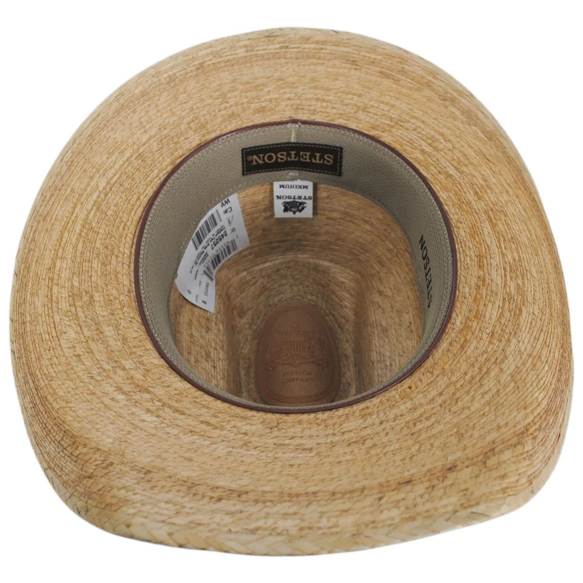 Cowhand Palm Leaf Straw Western Hat - Image 4