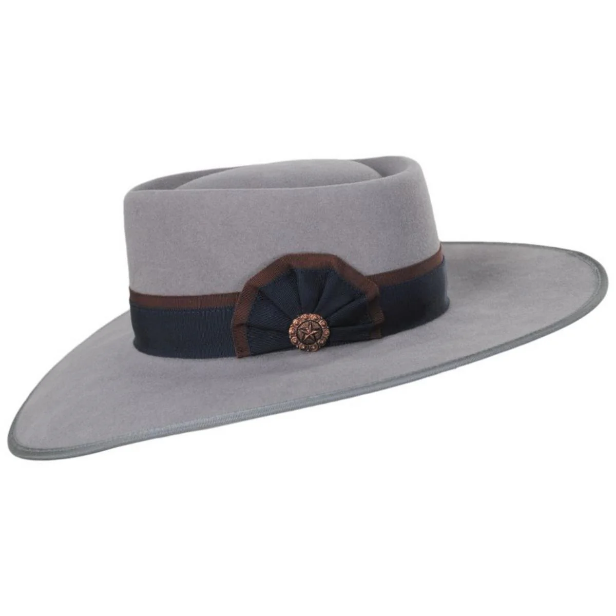 Cowpuncher Wool and Angora Felt Gambler Hat - Image 11