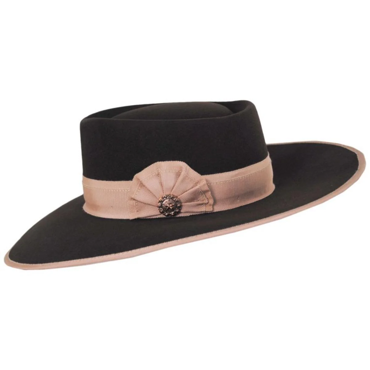 Cowpuncher Wool and Angora Felt Gambler Hat - Image 3