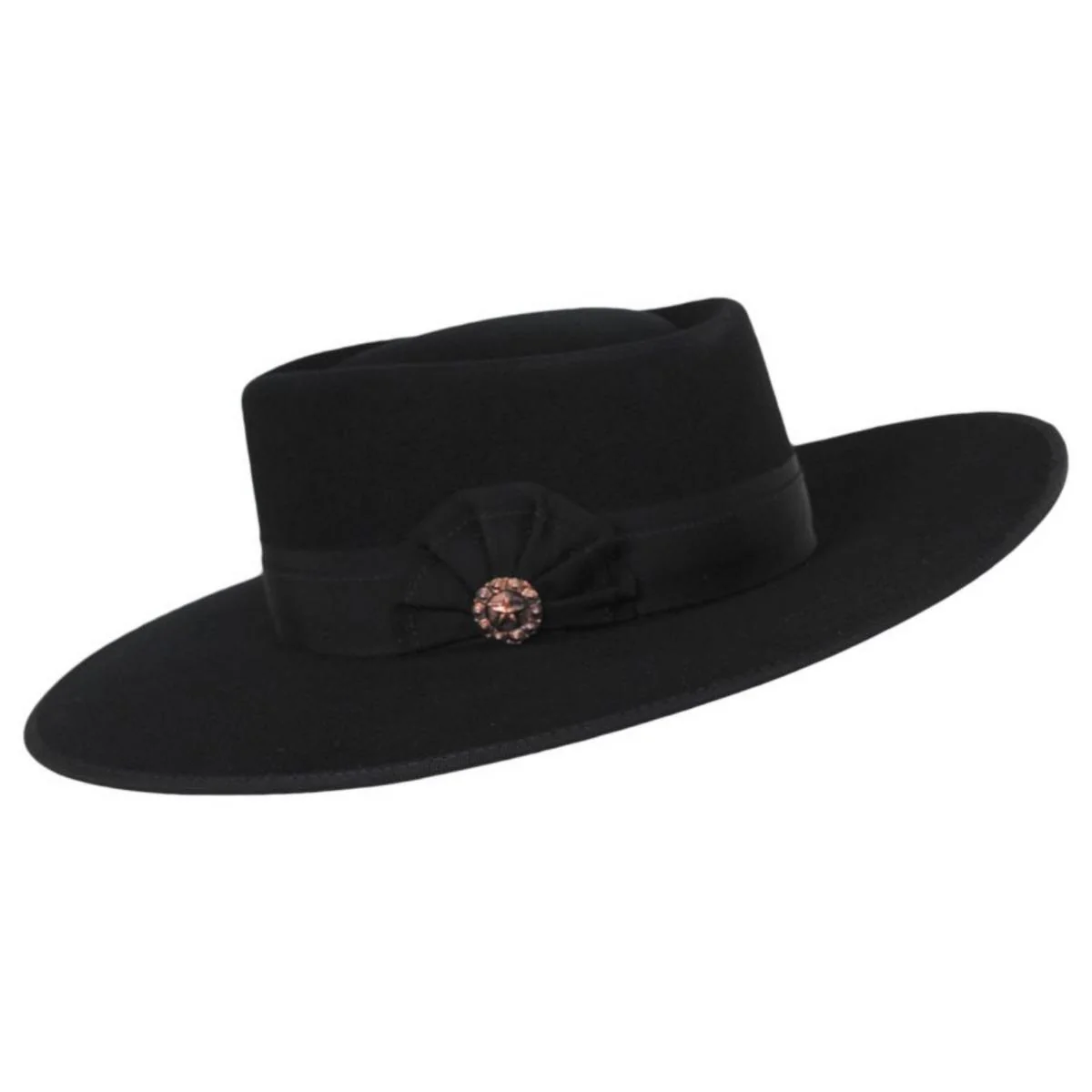 Cowpuncher Wool and Angora Felt Gambler Hat - Image 7
