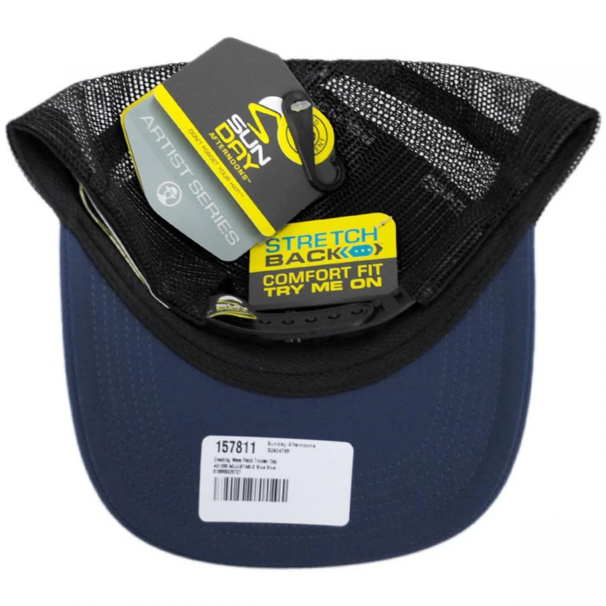 Crashing Wave Patch Trucker Snapback Baseball Cap - Image 4
