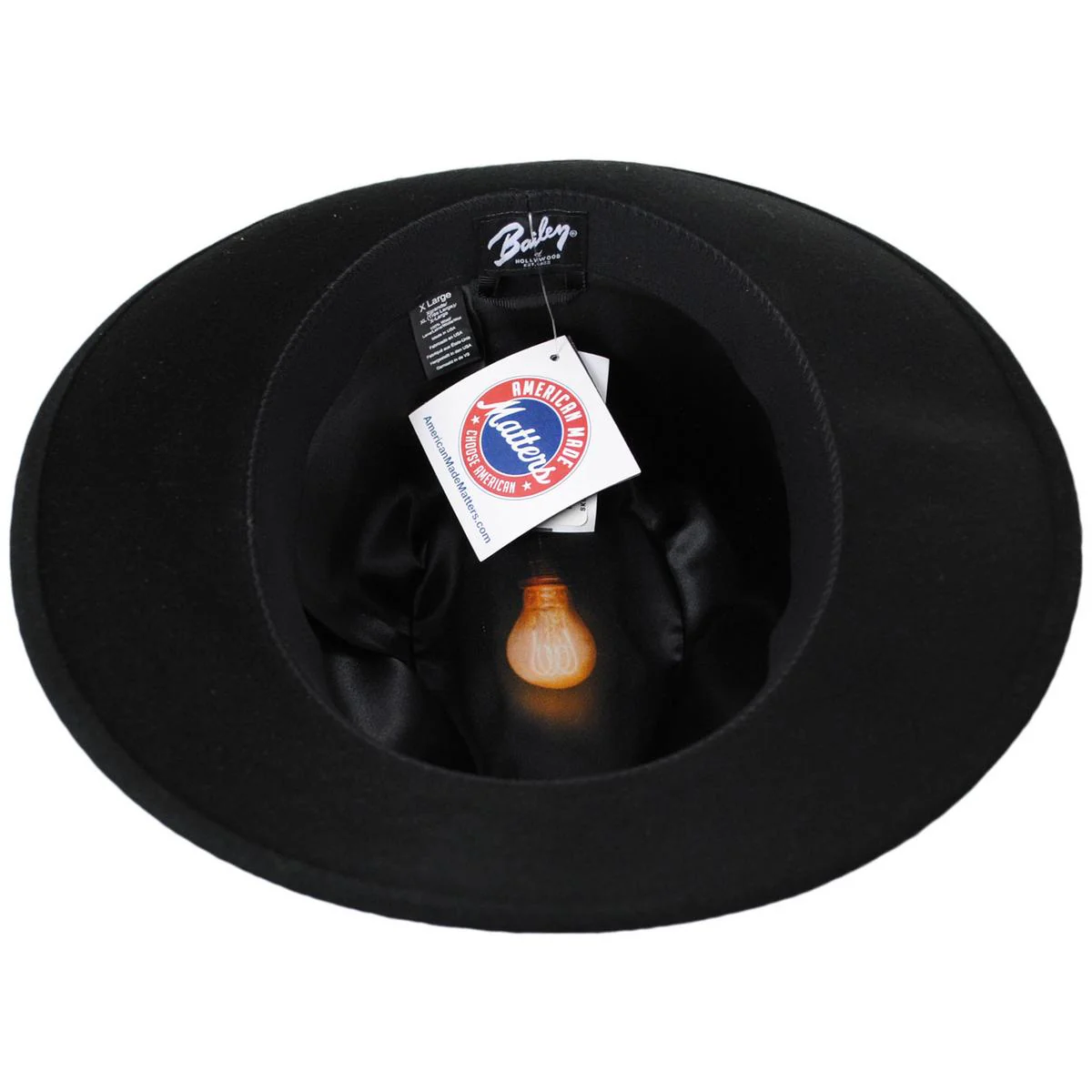 Criss Wool LiteFelt Long Teardrop Fedora Hat - Image 4