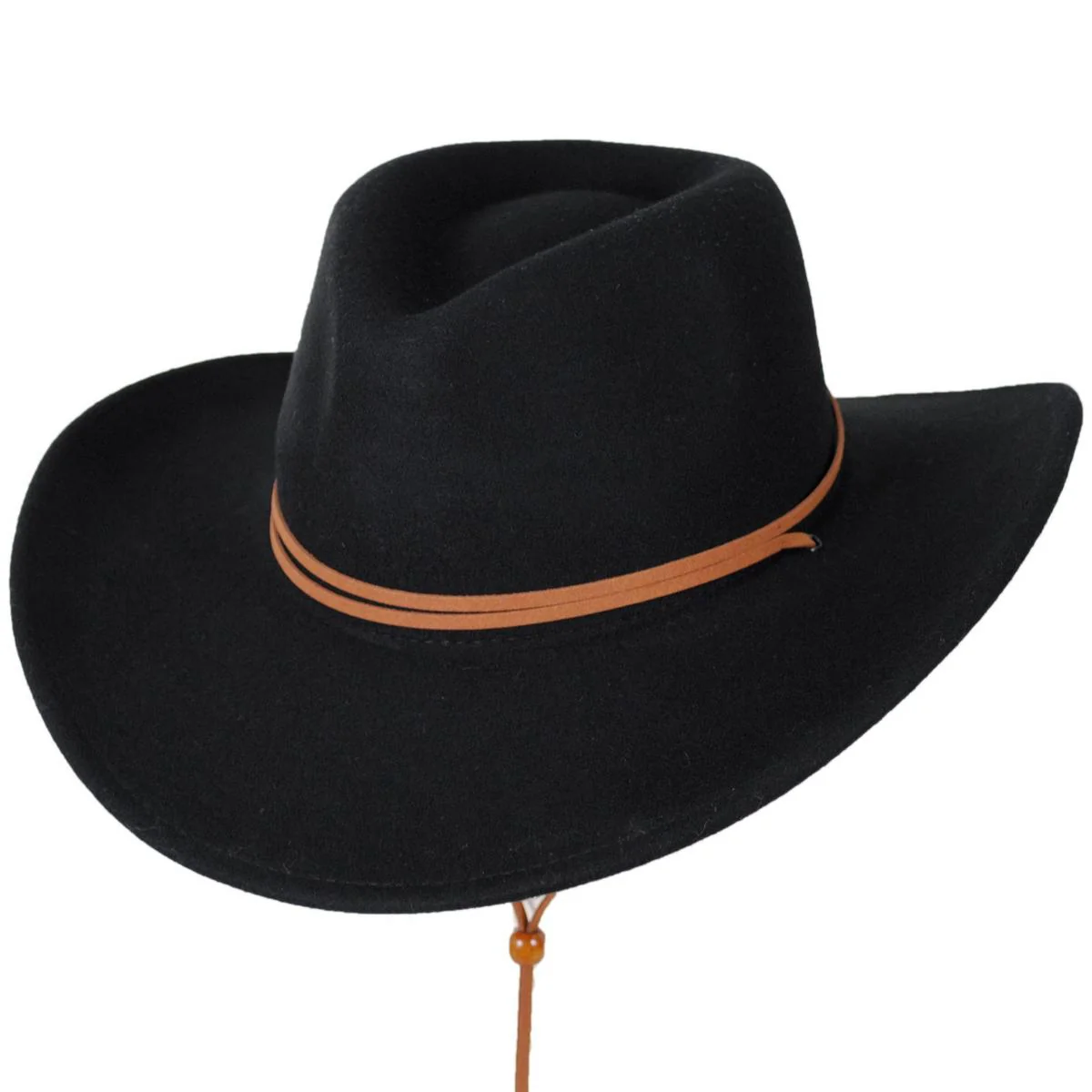 Crushable Wool Felt Chincord Outback Hat