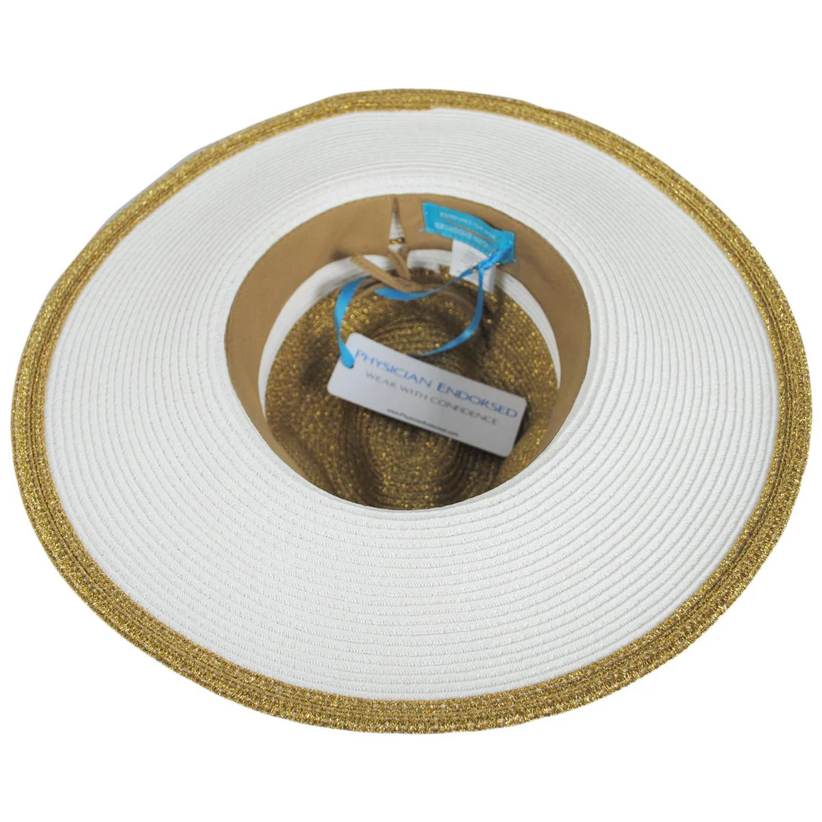 Danielle Two-Tone Toyo Straw Fedora Hat - Image 5
