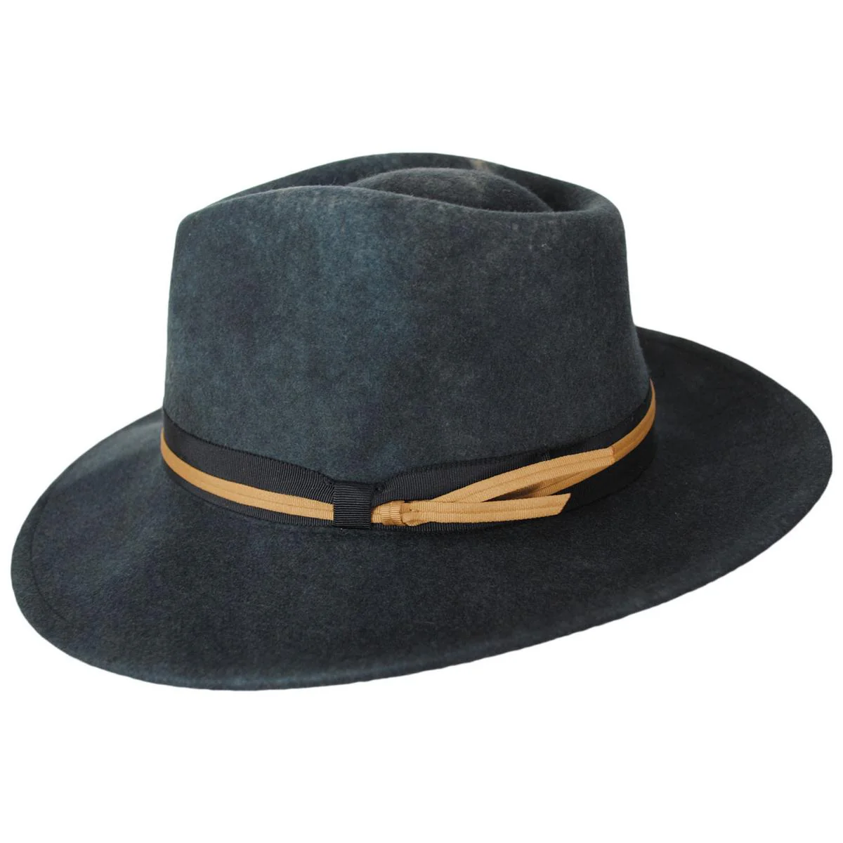 Dayton Convertabrim Wool Felt Rancher Fedora Hat - Black Worn Wash - FINAL SALE - Image 3