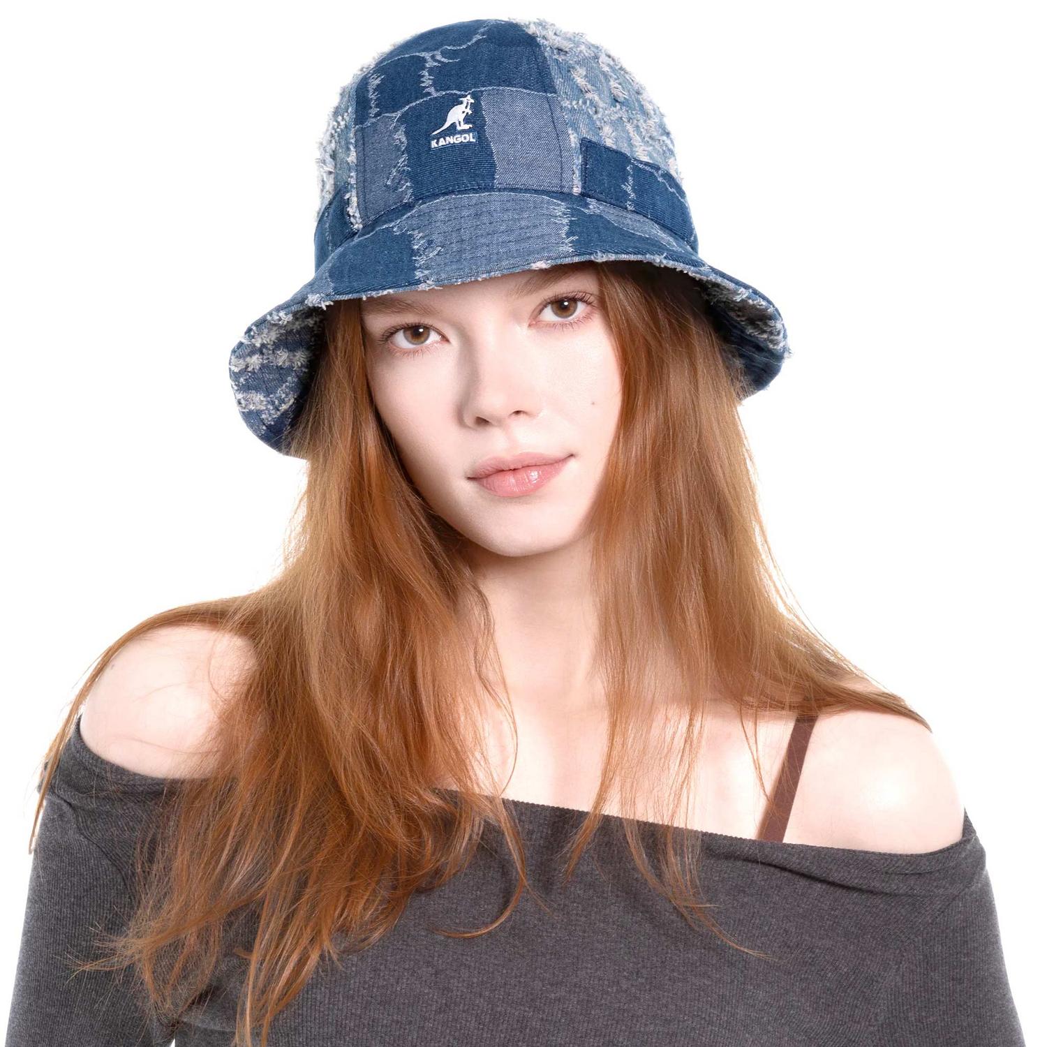 Denim Mashup Casual Bucket Hat - Image 2