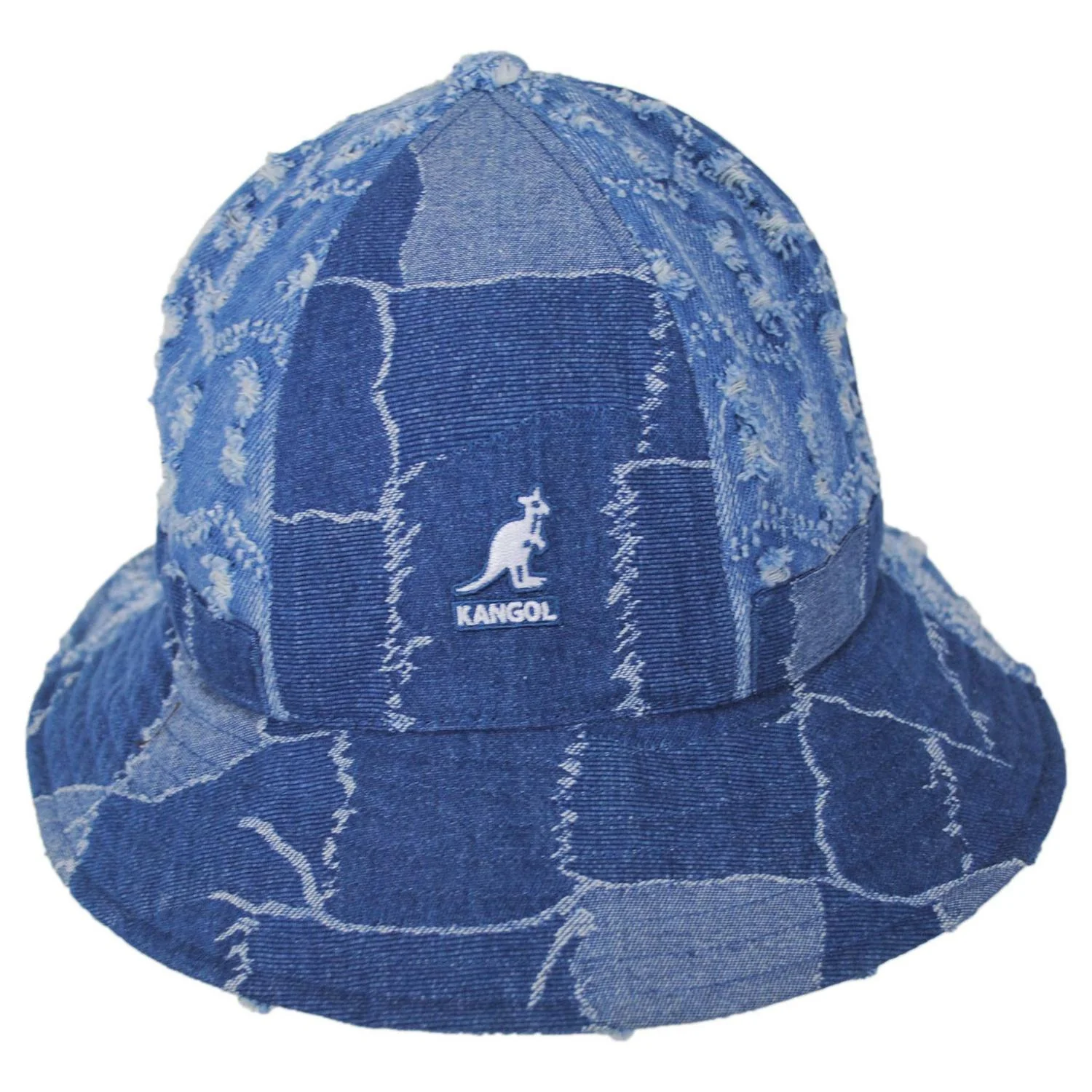 Denim Mashup Casual Bucket Hat - Image 3