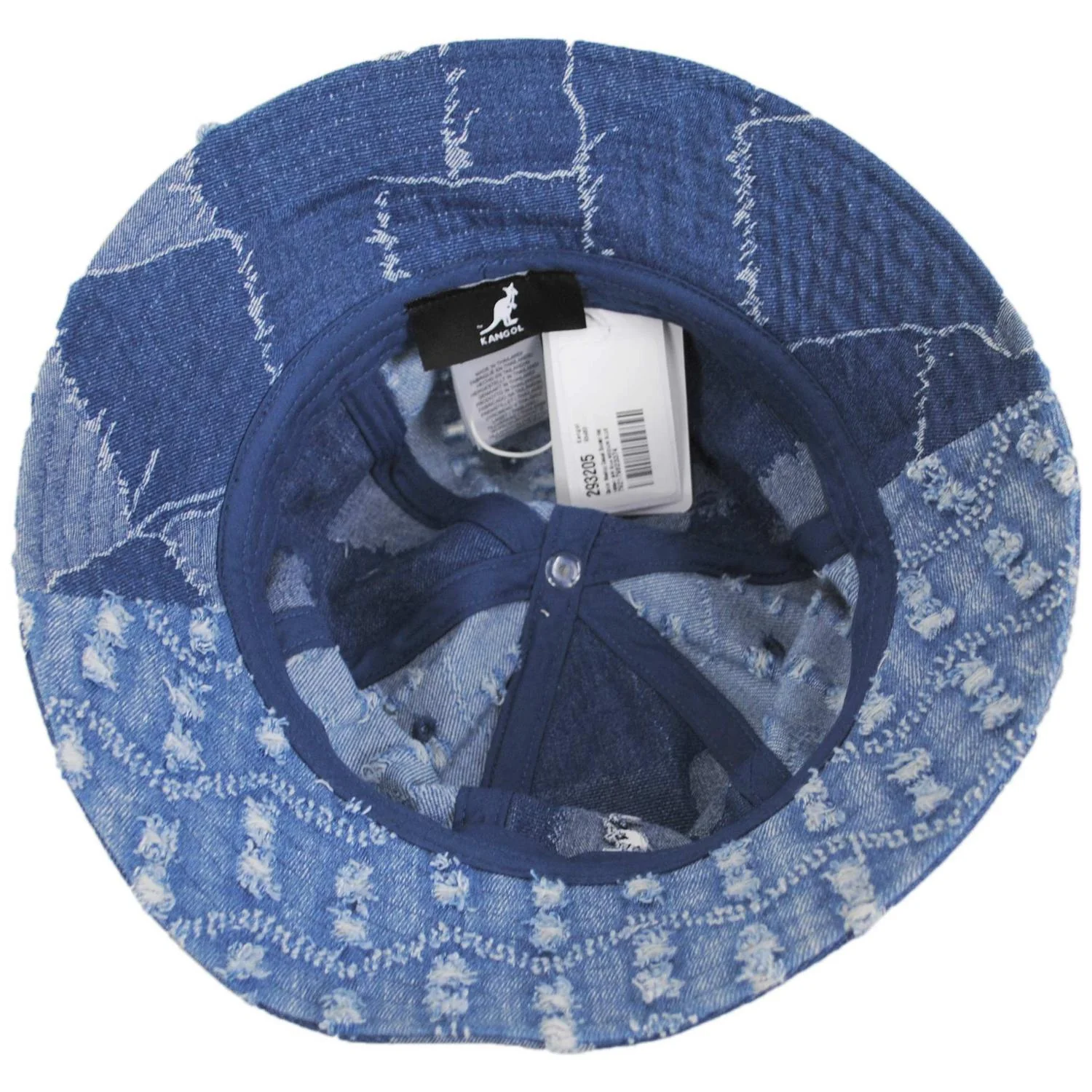 Denim Mashup Casual Bucket Hat - Image 4