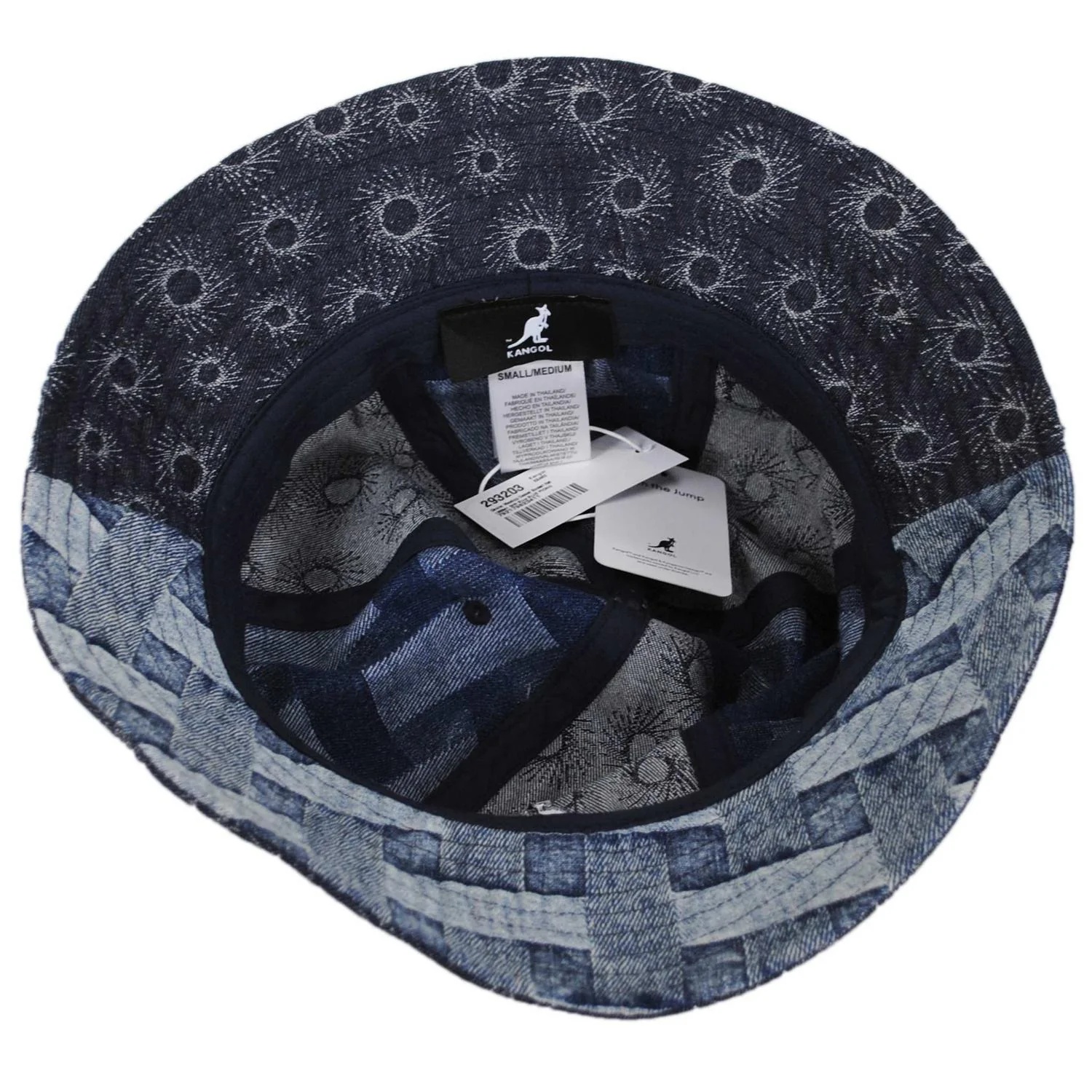 Denim Mashup Casual Bucket Hat - Image 8