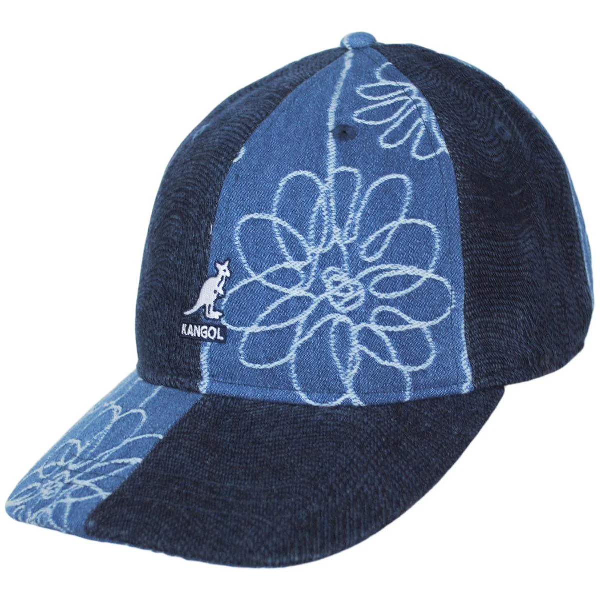 Denim Mashup Strapback Baseball Cap Dad Hat