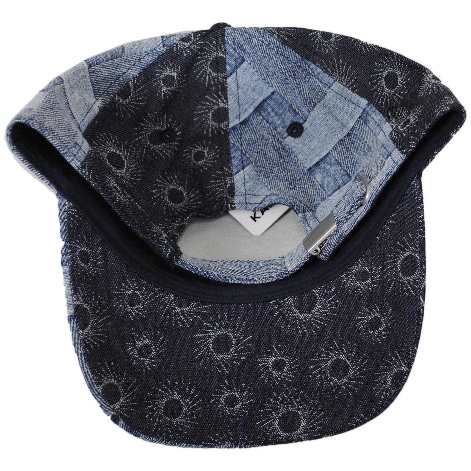 Denim Mashup Strapback Baseball Cap Dad Hat - Image 15