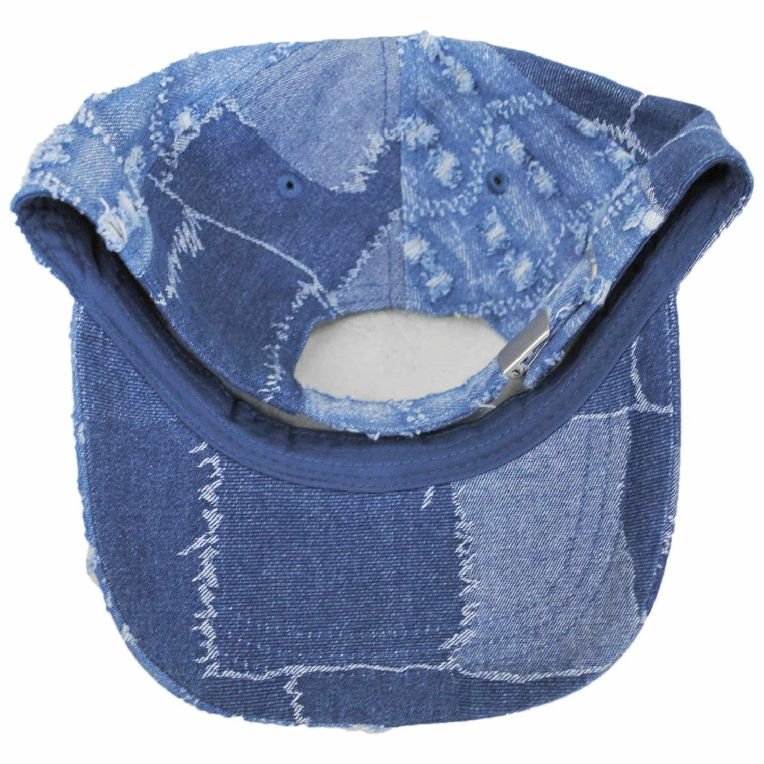 Denim Mashup Strapback Baseball Cap Dad Hat - Image 19
