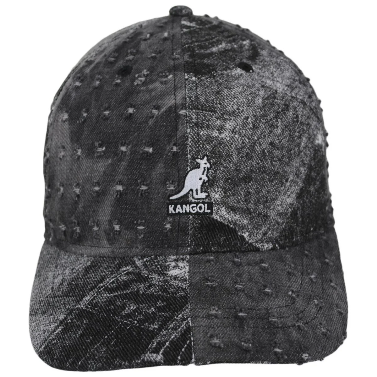 Denim Mashup Strapback Baseball Cap Dad Hat - Image 6