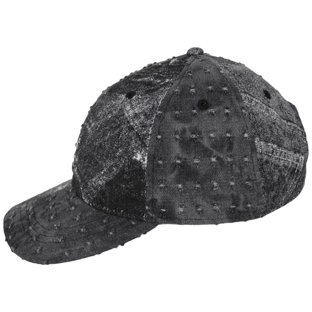 Denim Mashup Strapback Baseball Cap Dad Hat - Image 7