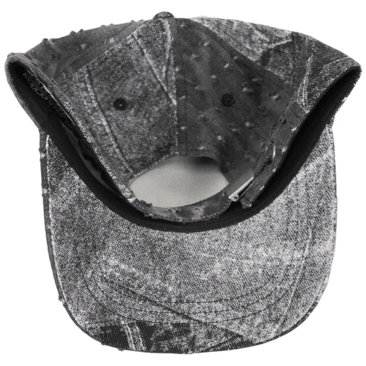 Denim Mashup Strapback Baseball Cap Dad Hat - Image 8