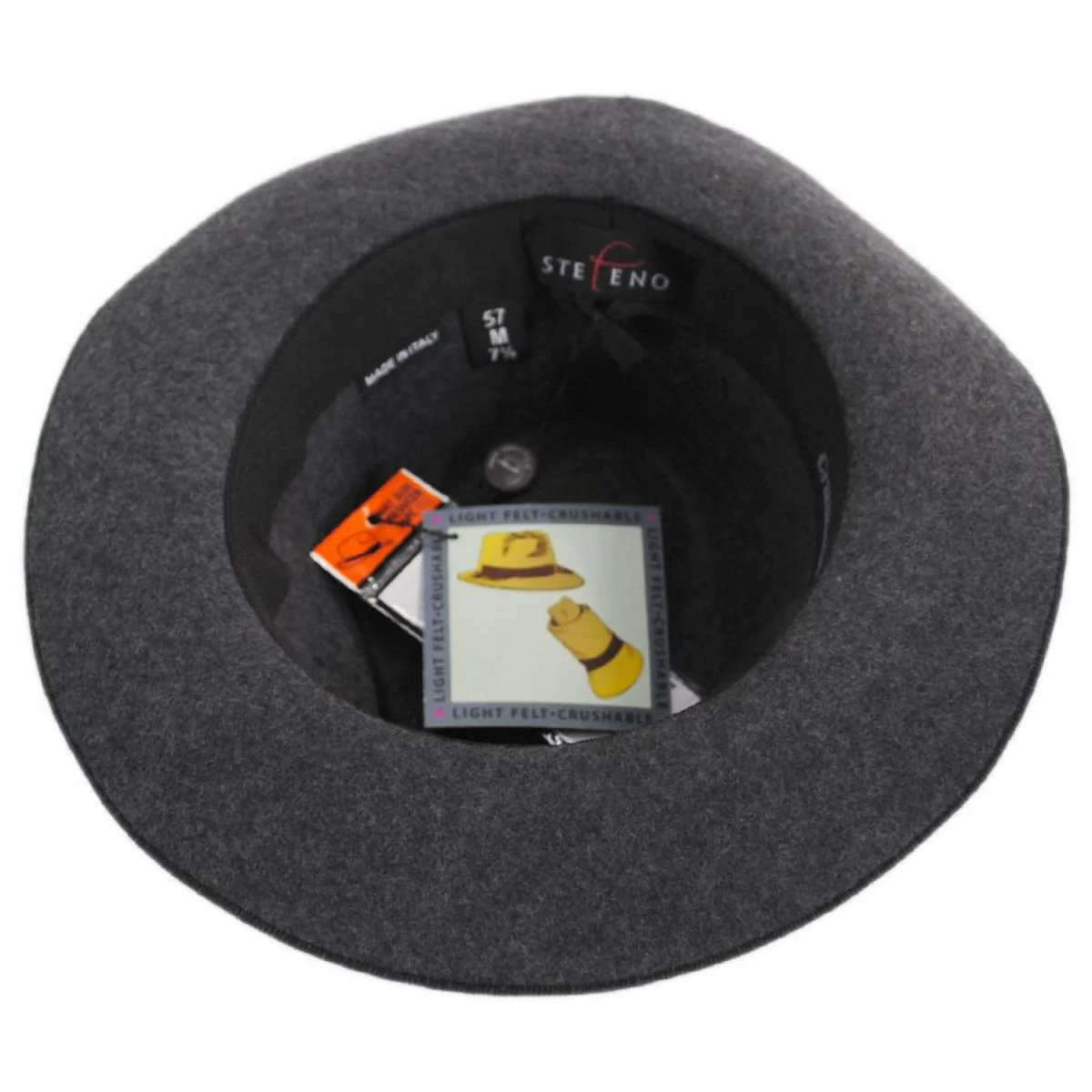 Desmond Crushable Wool Felt Fedora Hat - Image 4