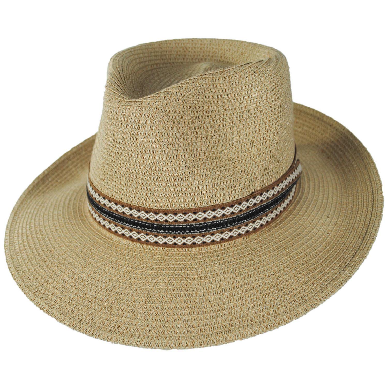 Deven Braided Toyo Straw Fedora Hat - Image 5