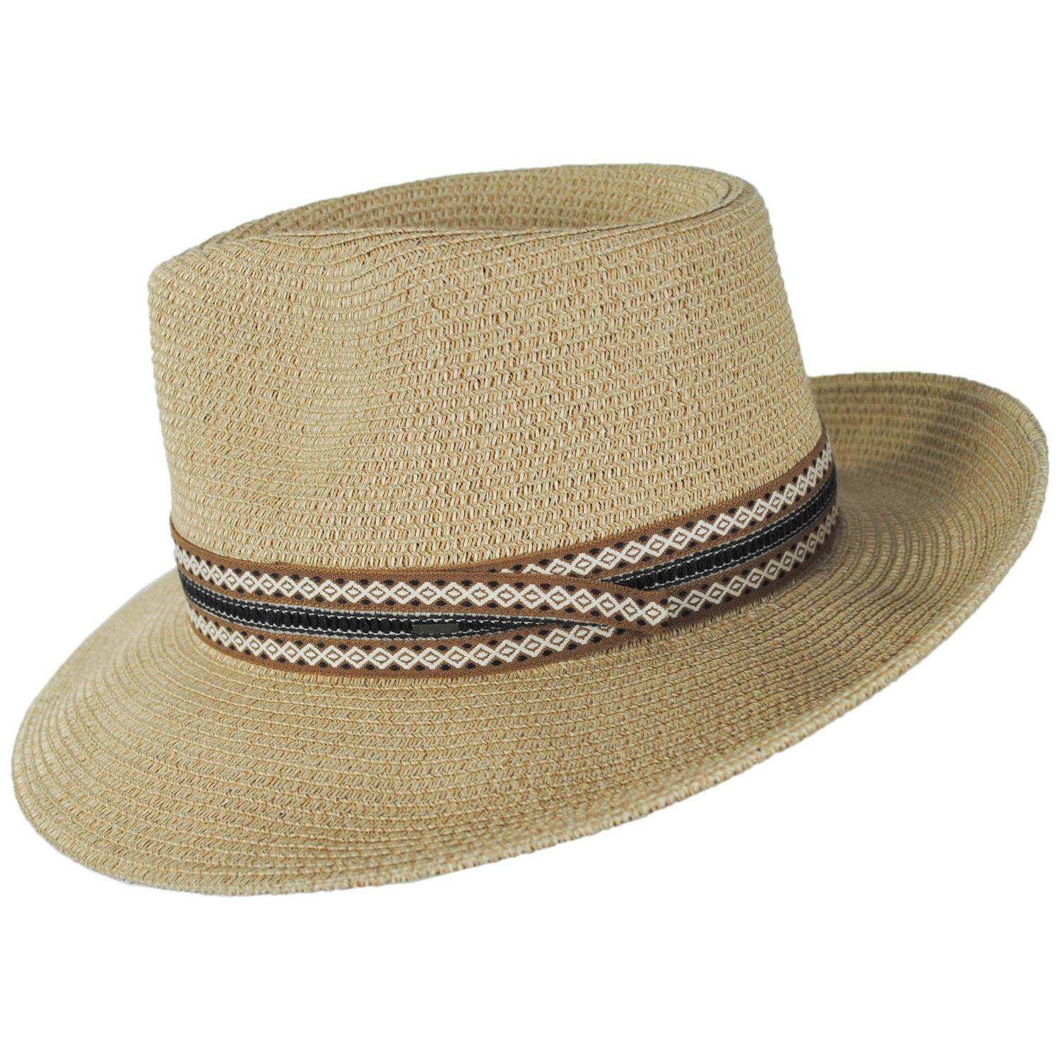 Deven Braided Toyo Straw Fedora Hat - Image 7