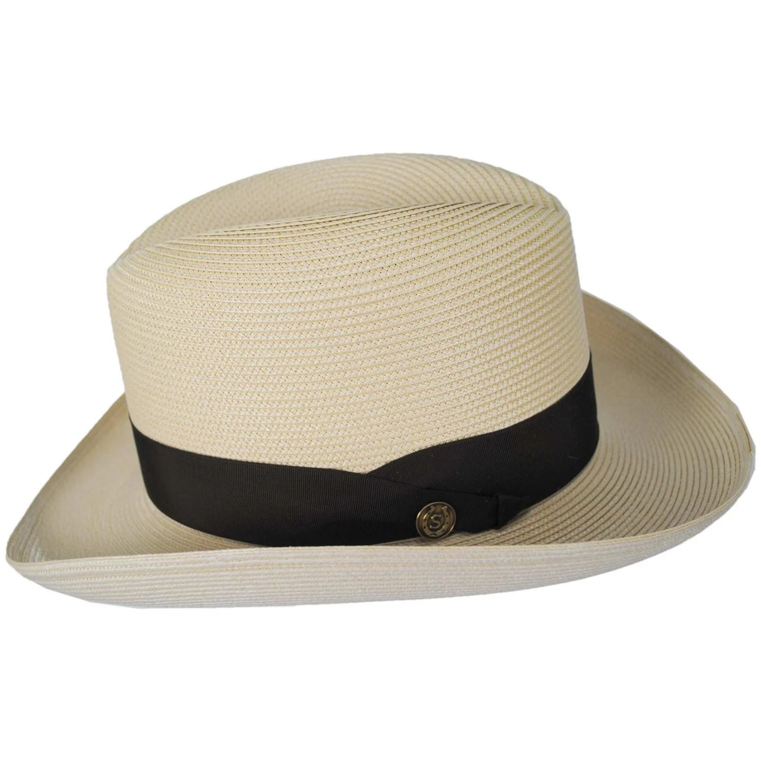El Dorado Florentine Milan Straw Homburg Hat - Image 7