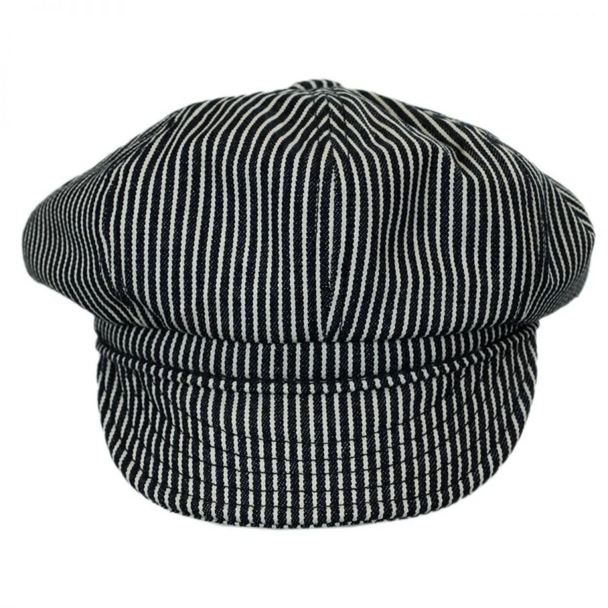 Engineer Striped Cotton Newsboy Cap - Image 2