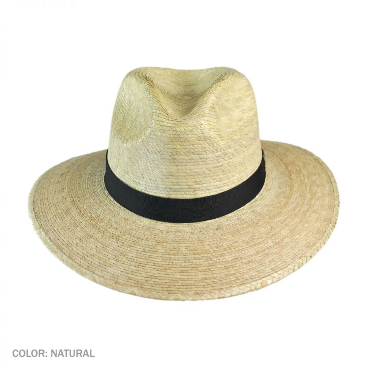 Explorer Palm Straw Safari Fedora Hat - Image 3