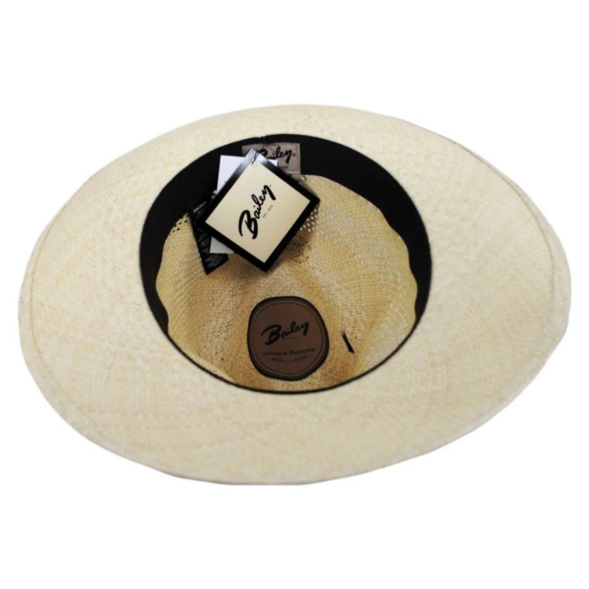 Ezra Vented Panama Straw Fedora Hat - Image 5