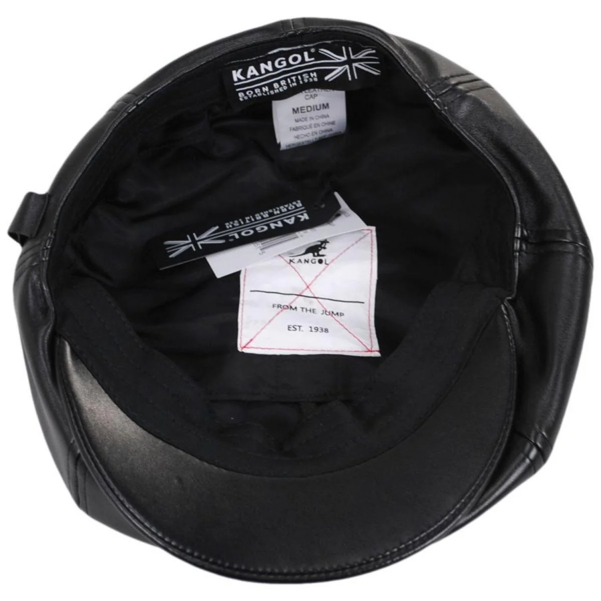 Faux Leather Newsboy Cap - Image 4