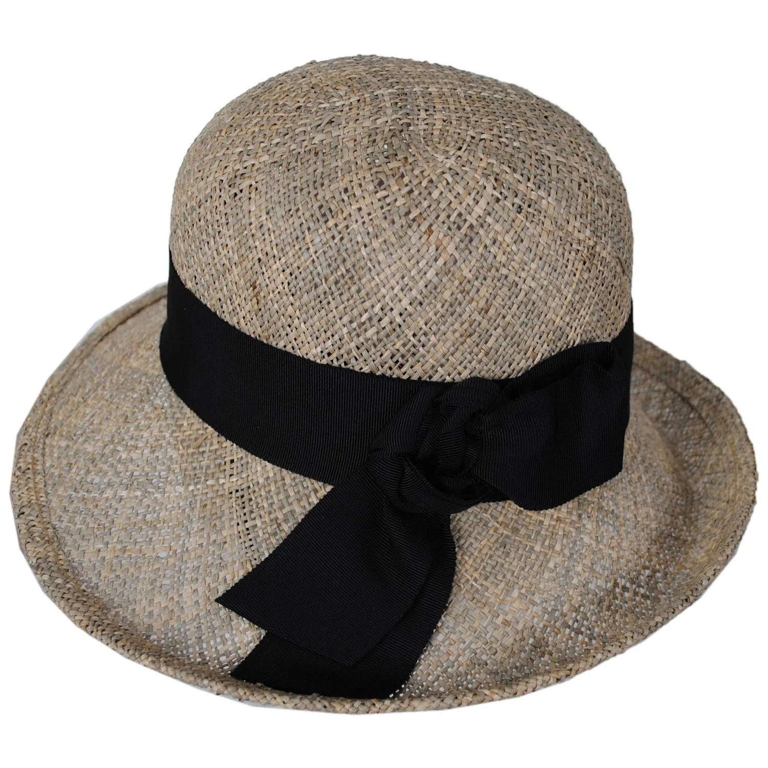 Fine Seagrass Straw Roller Sun Hat - Image 3