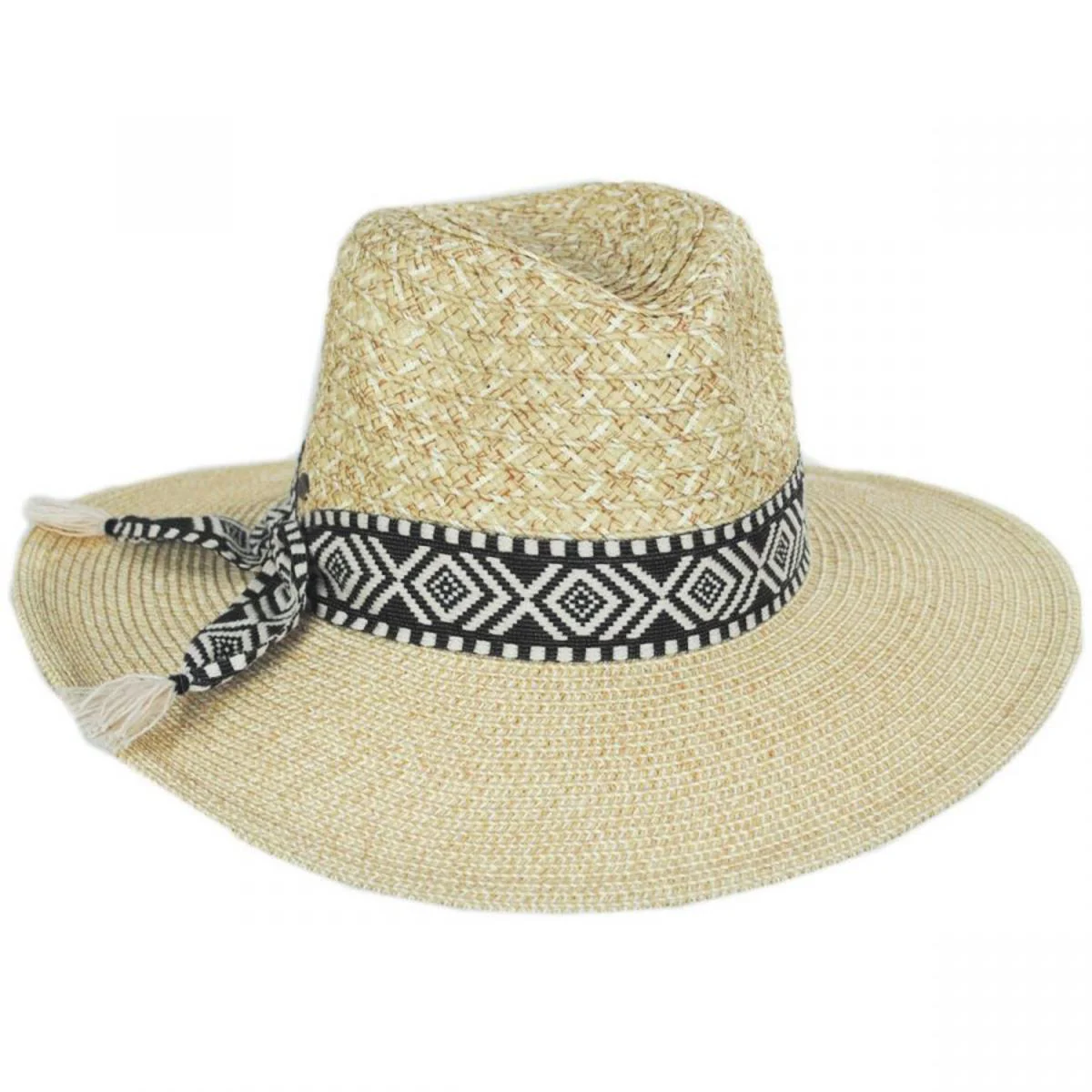 Florentino Toyo Straw Blend Safari Fedora Hat