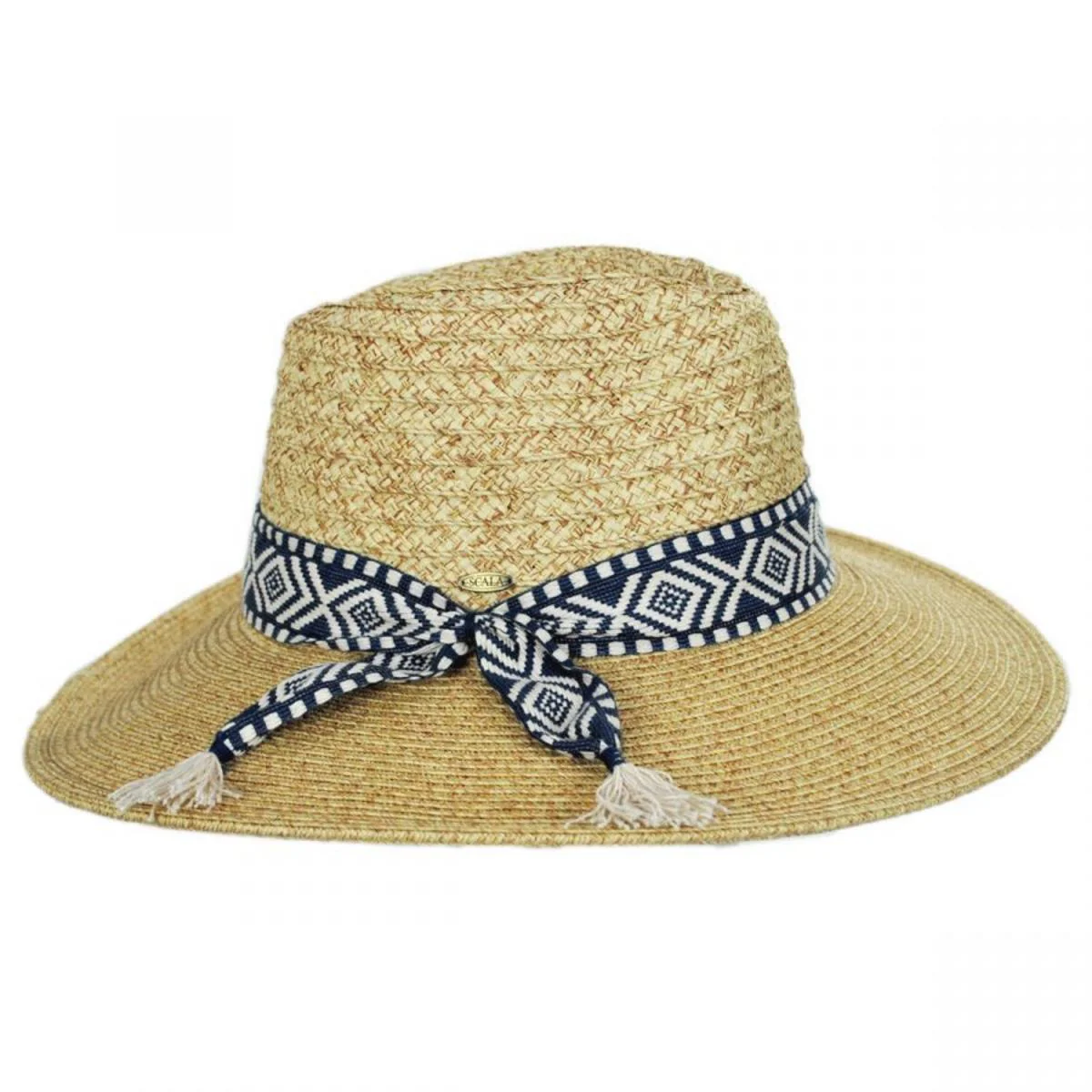 Florentino Toyo Straw Blend Safari Fedora Hat - Image 11