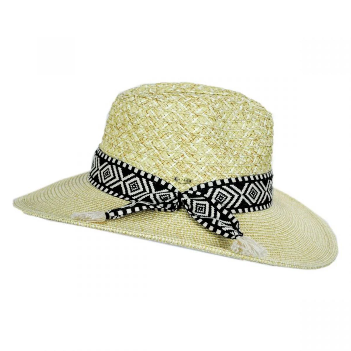 Florentino Toyo Straw Blend Safari Fedora Hat - Image 3