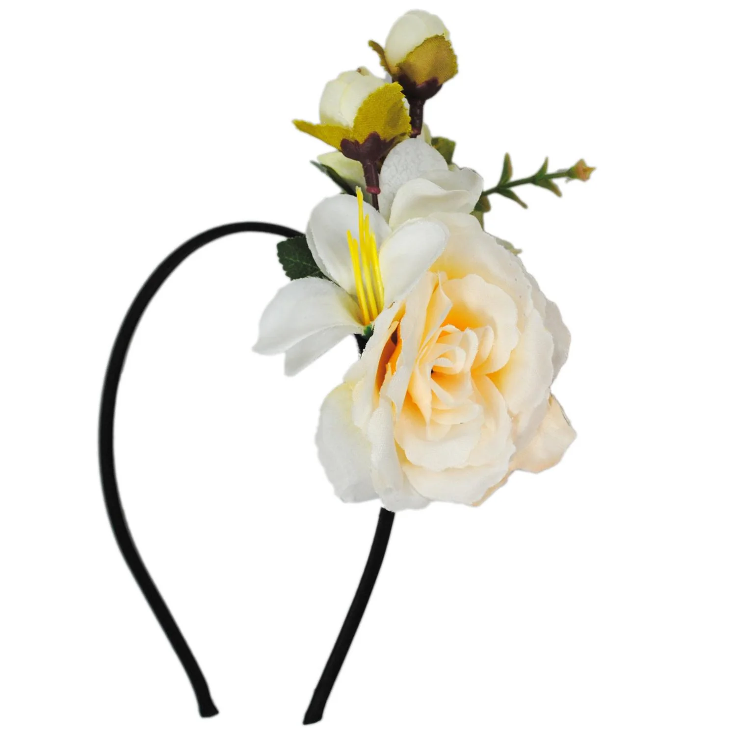 Flower Bouquet Fascinator Headband - Image 12
