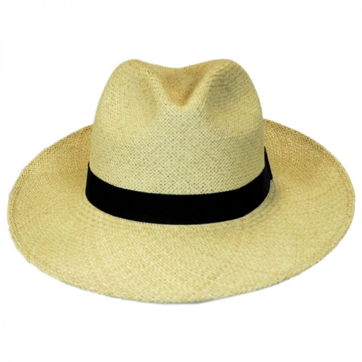 Folding Panama Straw Fedora Hat - Image 2