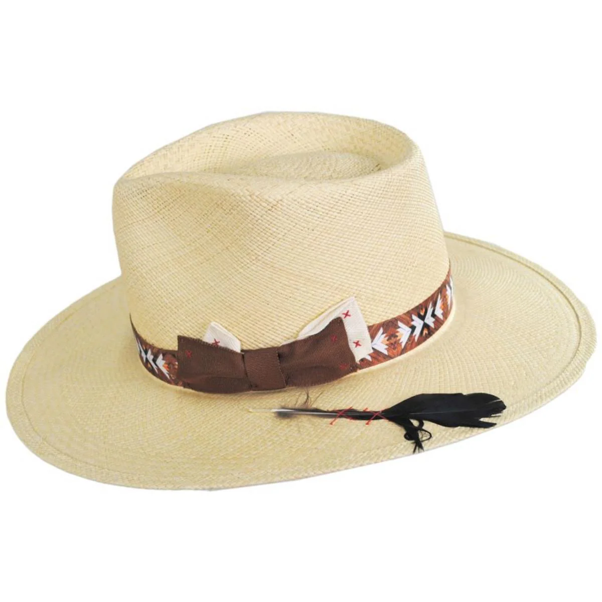 Foss Panama Straw Fedora Hat - Image 3