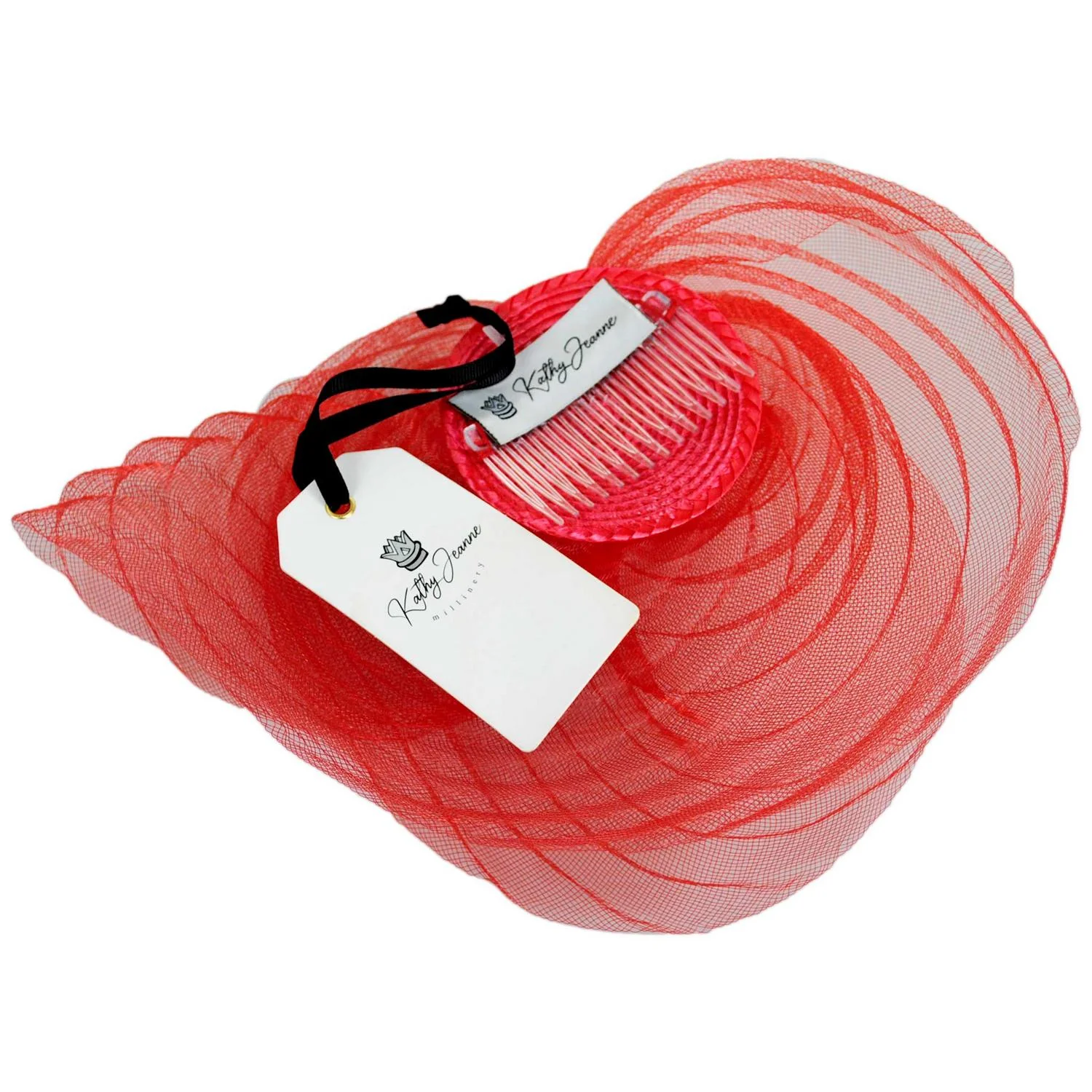 Fuego Horsehair Mesh Fascinator Hat - Image 2