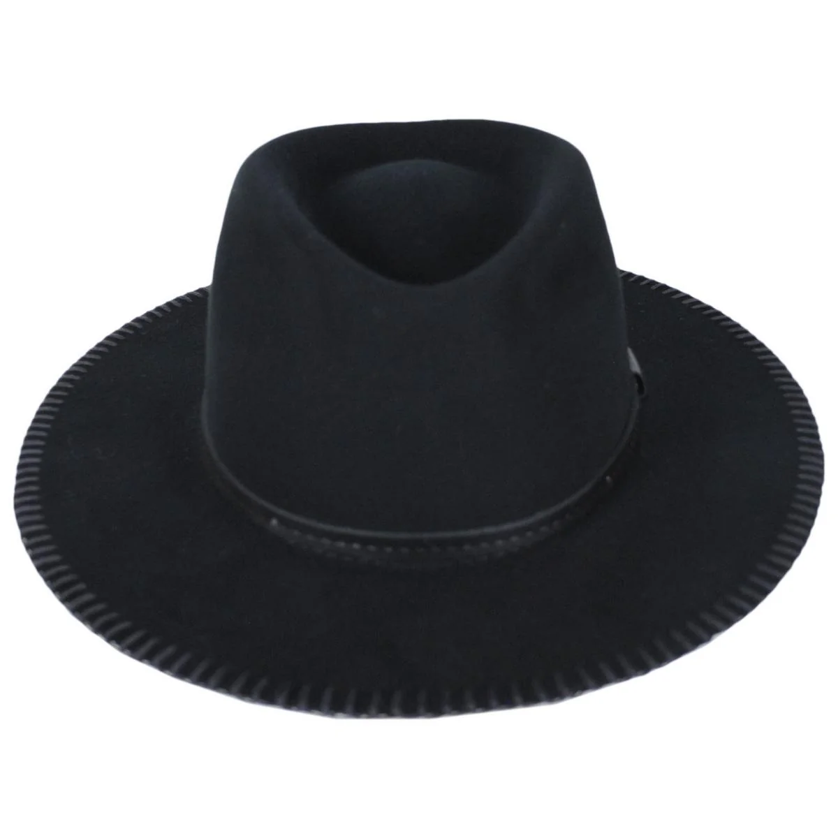 Ganon Elite Wool Felt Gambler Hat - Black - Image 3