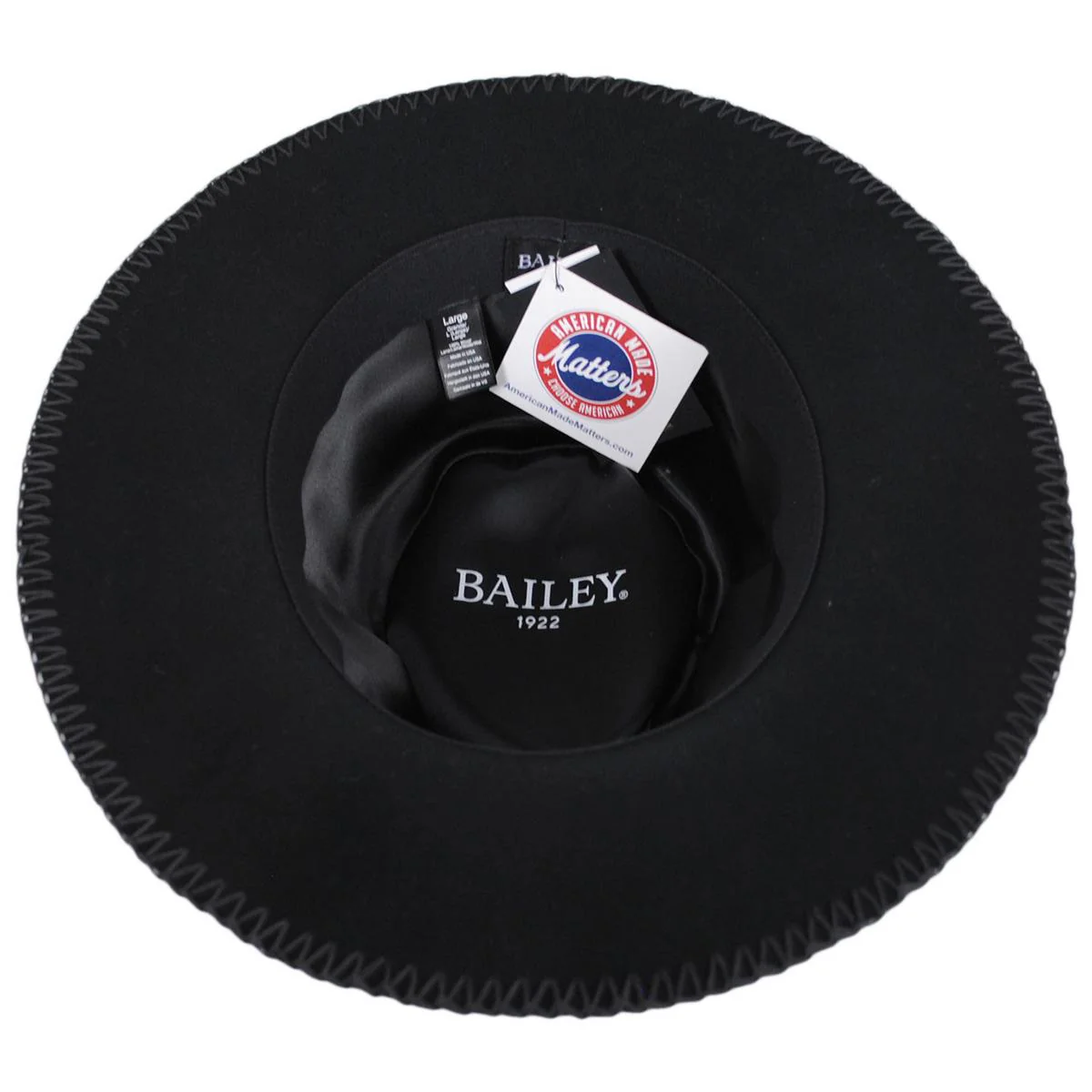 Ganon Elite Wool Felt Gambler Hat - Black - Image 4