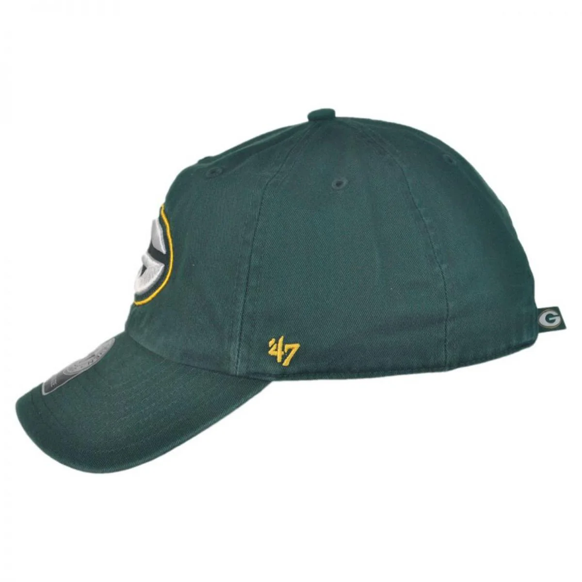 Green Bay Packers NFL Clean Up Strapback Baseball Cap Dad Hat - Image 3