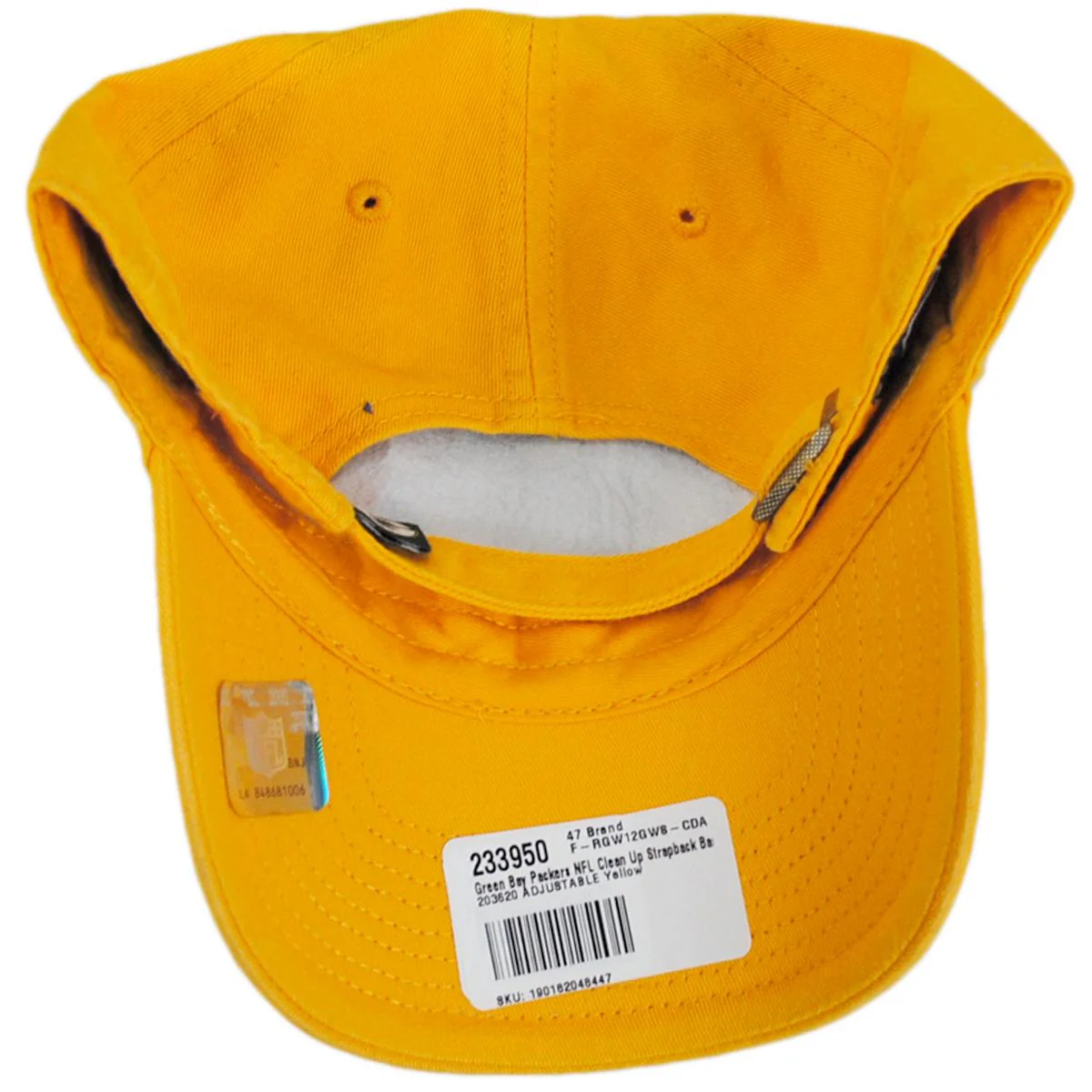 Green Bay Packers NFL Clean Up Strapback Baseball Cap Dad Hat - Image 5