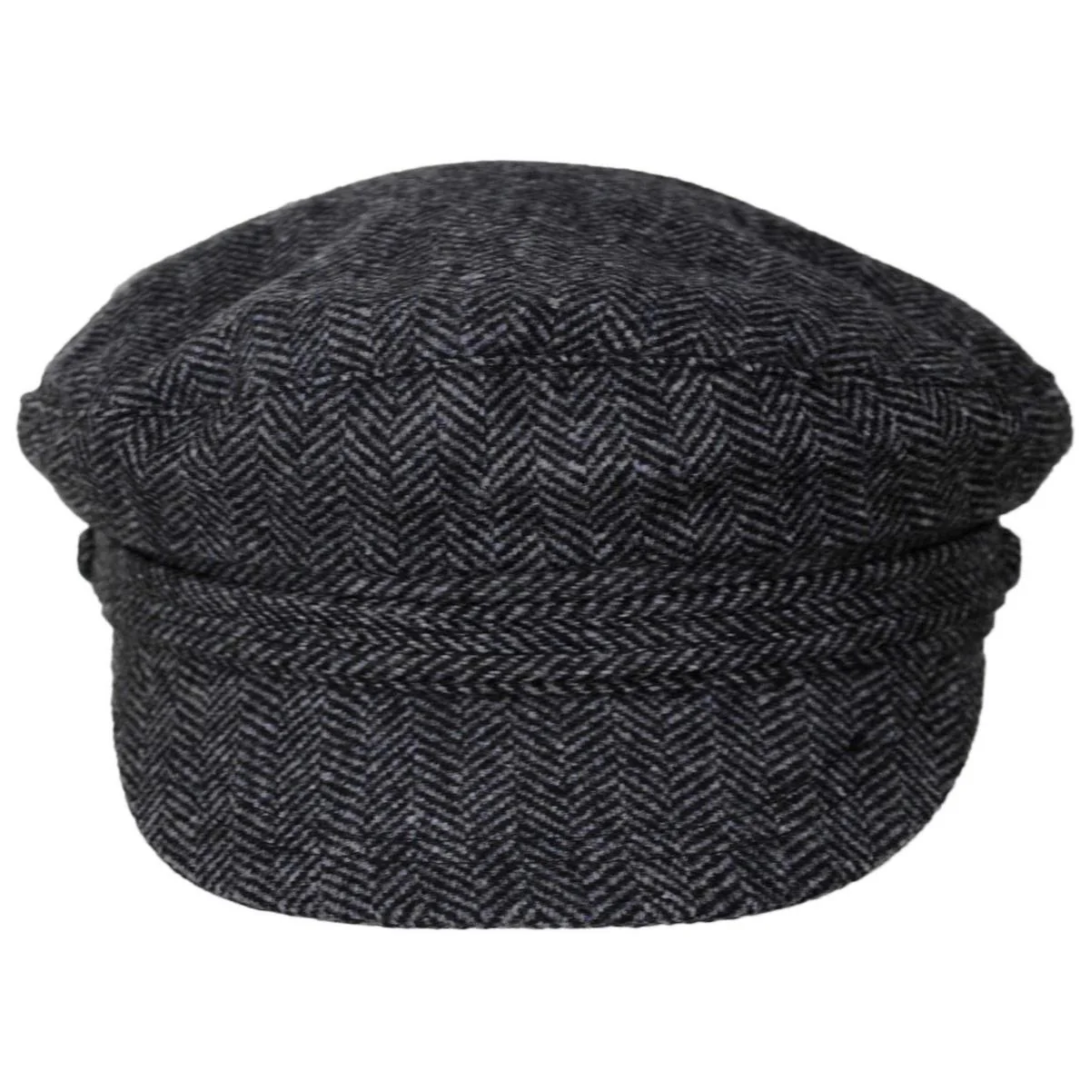 Herringbone Wool Blend Fiddler's Cap - Image 4