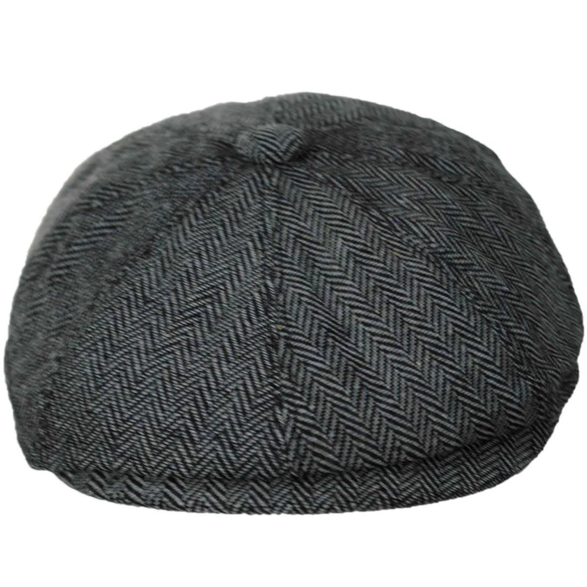 Herringbone Wool Blend Newsboy Cap - Image 7