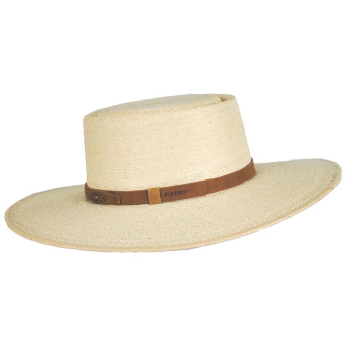Highlands Palm Straw Gambler Hat - Image 3