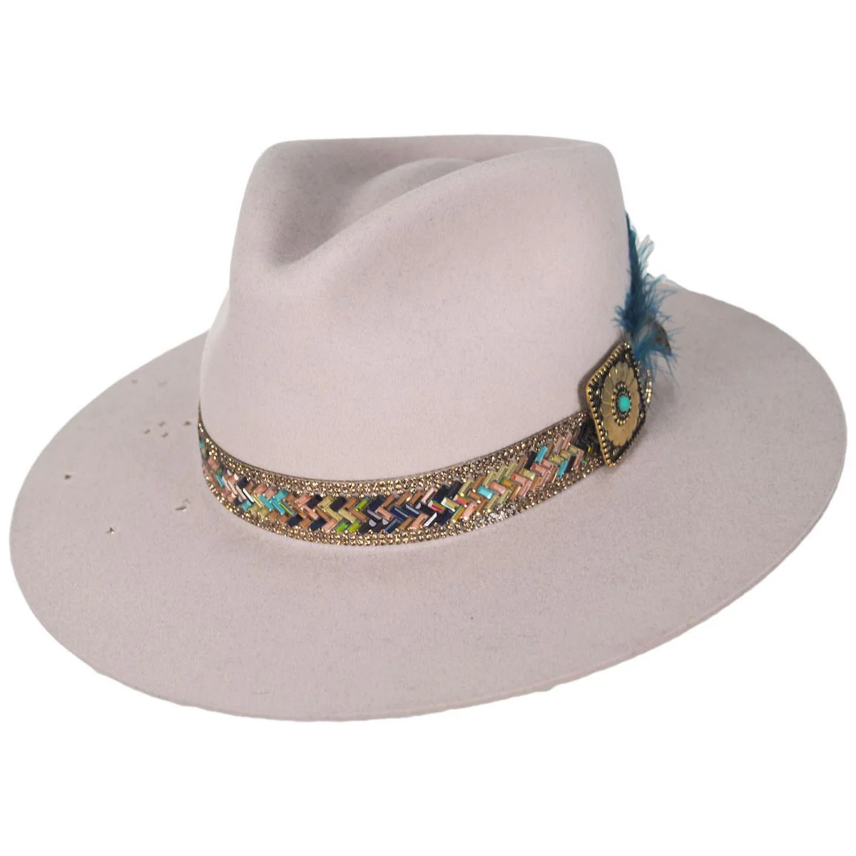 Lainey Wilson Hillbilly Hippie Wool Felt Rancher Fedora Hat