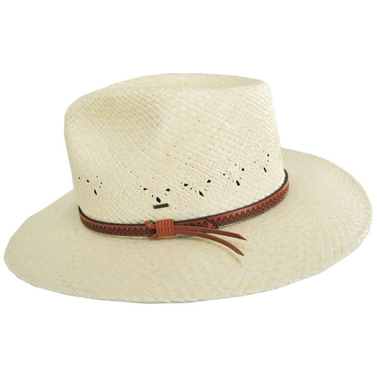 Horan Panama Straw Fedora Hat - Image 3