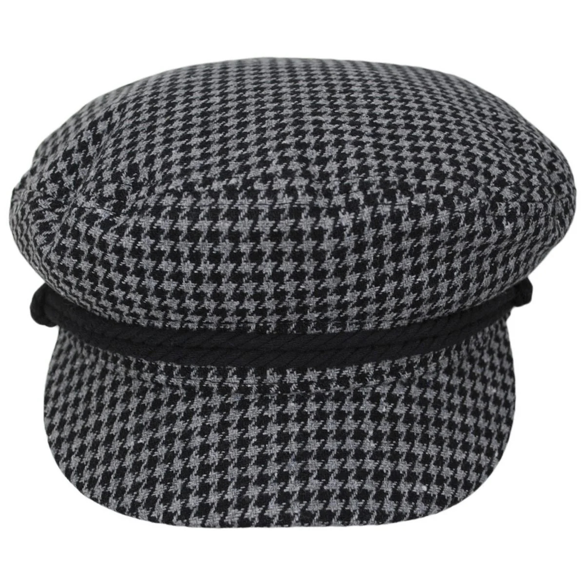 Houndstooth Tweed Fabric Fiddler Cap - FINAL SALE - Image 2