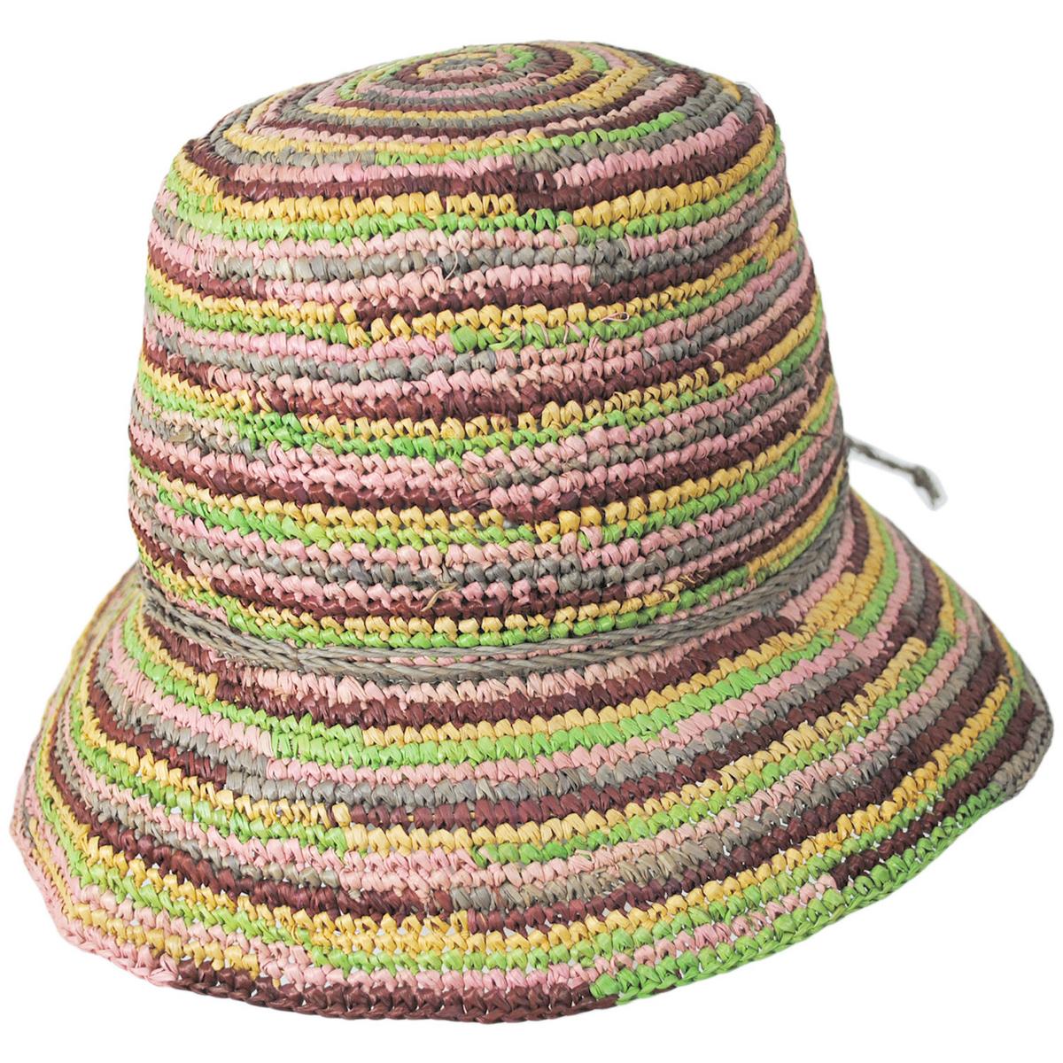 Iris Raffia Straw Bucket Hat - Image 11