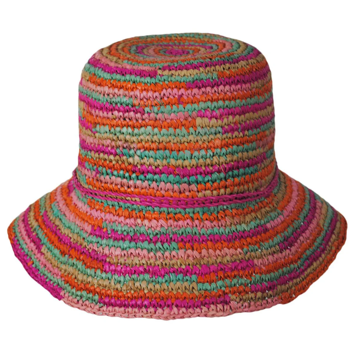 Iris Raffia Straw Bucket Hat - Image 3