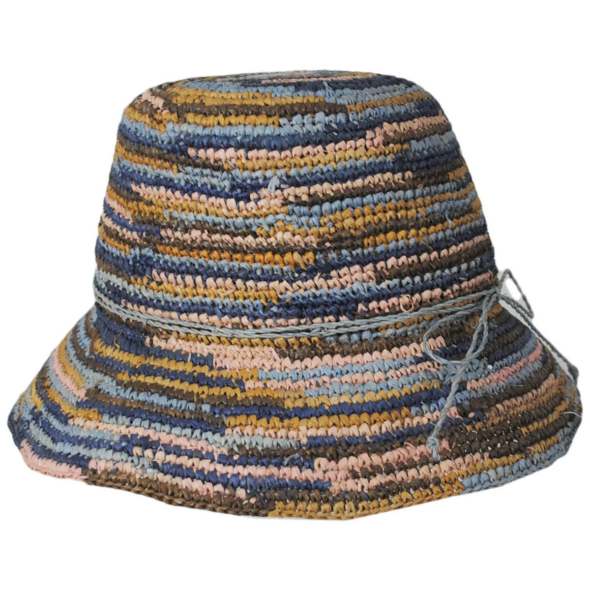 Iris Raffia Straw Bucket Hat - Image 9